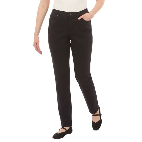 Woman Within Plus Size Stretch Straight-Leg Clean Jeans