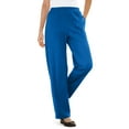 thumbnail image 1 of Woman Within Plus Size 7-Day Knit Ribbed Straight-Leg Pull-On Pants, 1 of 3