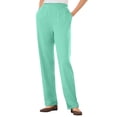 thumbnail image 1 of Woman Within Plus Size Tall 7-Day Straight-Leg Elastic-Waist Stretchy Knit Pant, 1 of 6