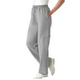 thumbnail image 1 of Woman Within Plus Size Tall Better-Fleece Pull-On Cargo Sweatpants, 1 of 5