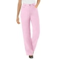thumbnail image 1 of Woman Within Plus Size Tall Perfect Relaxed All-Cotton Denim Five-Pocket Jeans, 1 of 3
