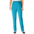 thumbnail image 1 of Woman Within Plus Size Tall Knit Hassle-Free Pull-On Elastic-Waist Pants, 1 of 3