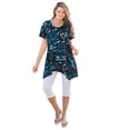 thumbnail image 1 of Woman Within Plus Size Textured Pointed Hem Tunic, 1 of 4