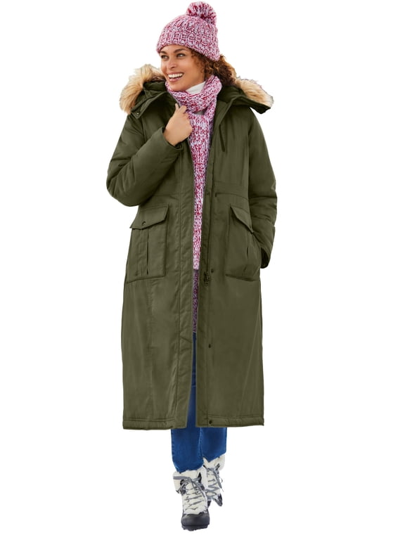 Plus Size The Arctic Parka In Extra Long Length