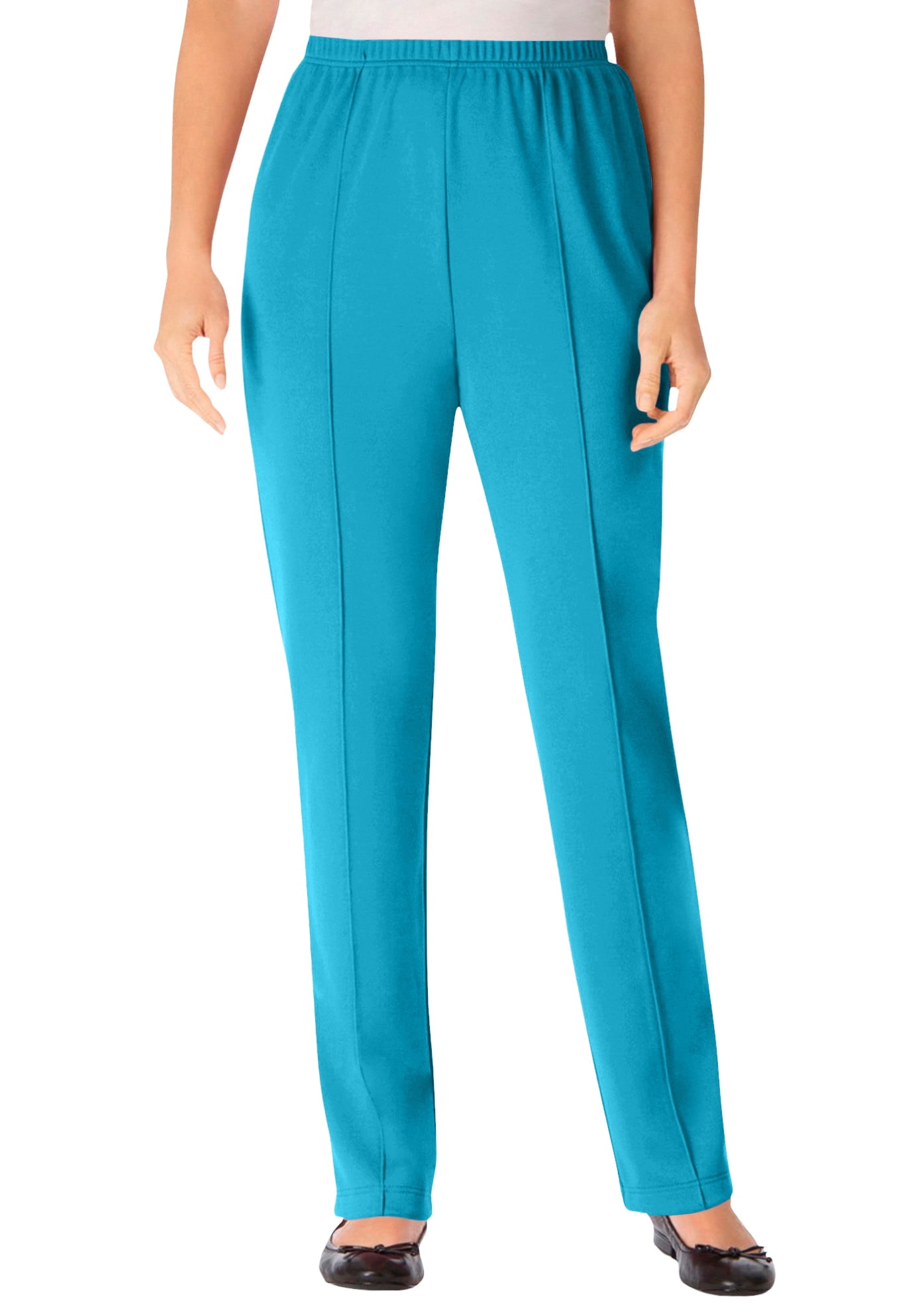 Mixed Print Elastic Waistband Pants Plus Size
