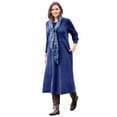 thumbnail image 1 of Woman Within Plus Size Petite Thermal Knit A-Line Dress, 1 of 6