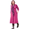 thumbnail image 1 of Woman Within Plus Size Thermal Knit A-Line Dress, 1 of 6