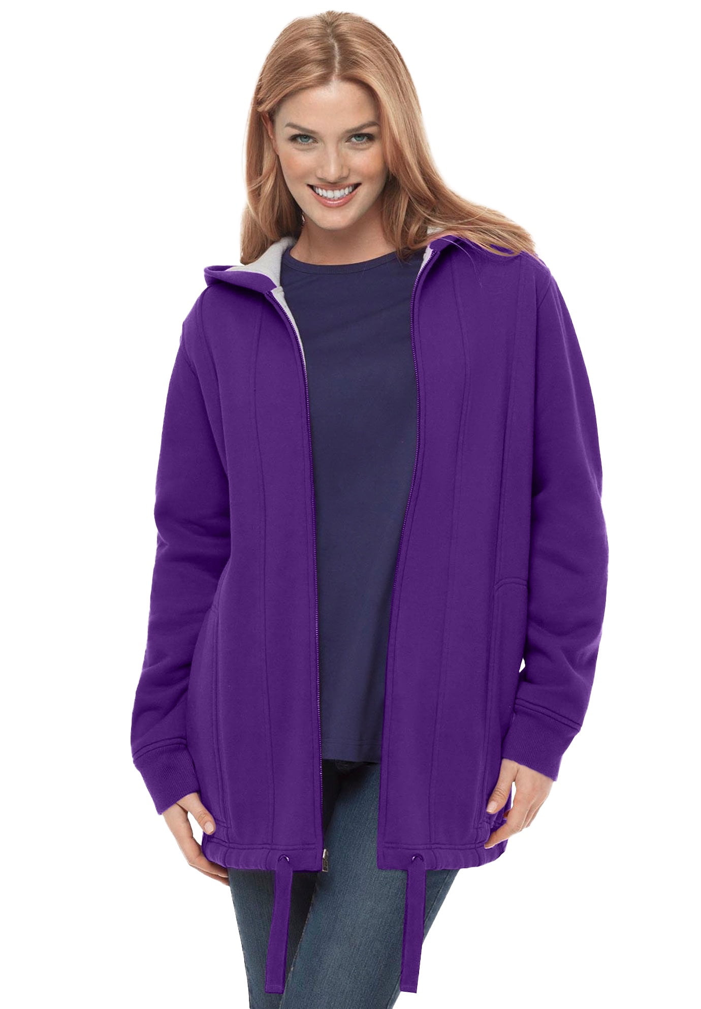 Plus Size Women's Side Zip Sweatshirt by Woman Within in Radiant Purple  (Size 4X) - Yahoo Shopping