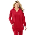 thumbnail image 1 of Woman Within Plus Size Velour Hoodie Sweatshirt, 1 of 3