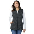 thumbnail image 1 of Woman Within Plus Size Zip-Front Microfleece Vest Long Fleece Vest, 1 of 5