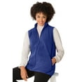 thumbnail image 1 of Woman Within Plus Size Zip-Front Microfleece Vest Long Fleece Vest, 1 of 6
