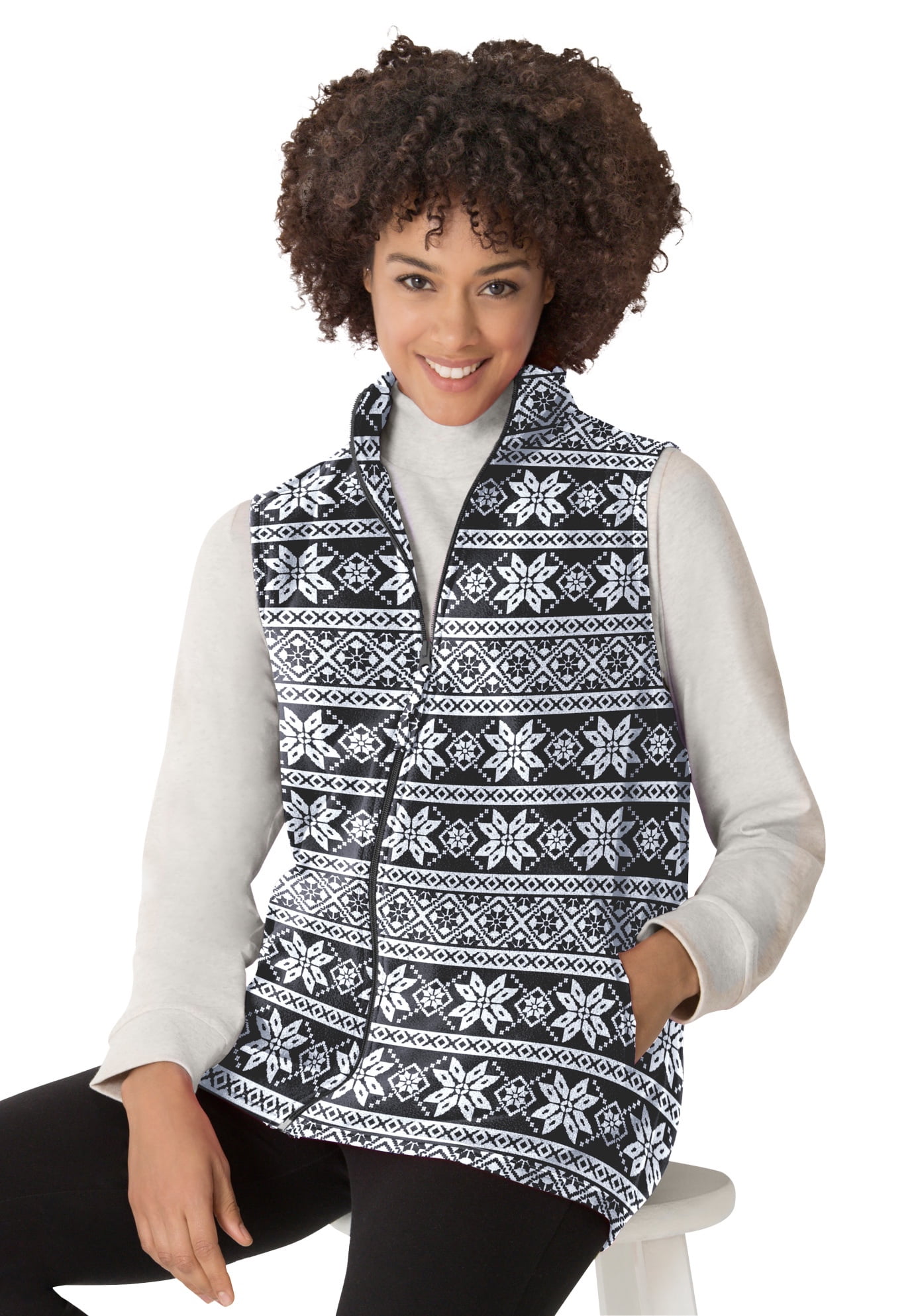 Merino Fleece Plus Vest Damen main image 1