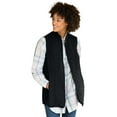 thumbnail image 1 of Woman Within Plus Size Zip-Front Quilted Vest Long Lightweight Gilet, 1 of 6