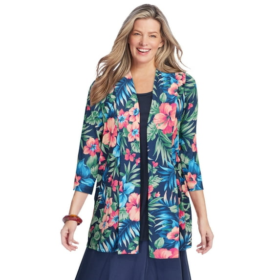 Woman Within Plus Size 2-Fer Cardigan Tunic