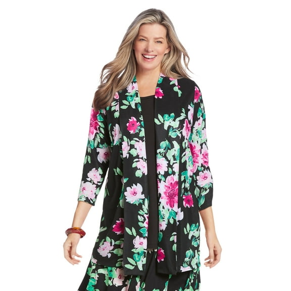 Woman Within Plus Size 2-Fer Cardigan Tunic