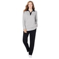 thumbnail image 1 of Woman Within Plus Size 2-Piece Fleece Polo Set, 1 of 4