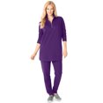 thumbnail image 1 of Woman Within Plus Size 2-Piece Fleece Sweatshirt Set, 1 of 4