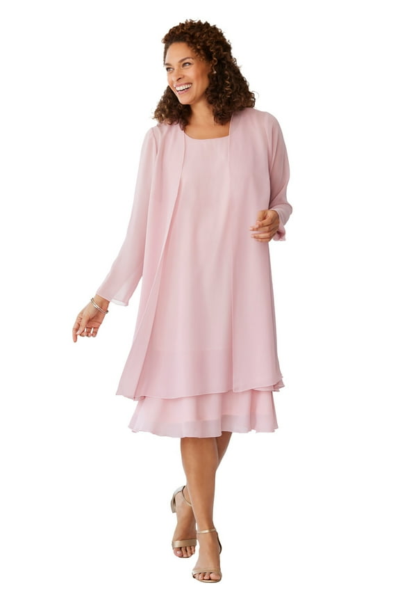 Plus Size 2-Piece Jacket Dress