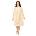 thumbnail image 1 of Woman Within Plus Size 2 Piece Lace Jacket Dress, 1 of 4