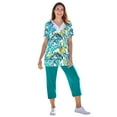 thumbnail image 1 of Woman Within Plus Size 2-Piece Tunic And Capri Set, 1 of 4