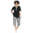 thumbnail image 1 of Woman Within Plus Size 2-Piece Tunic Capri Set, 1 of 2