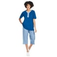 thumbnail image 1 of Woman Within Plus Size 2-Piece Tunic Capri Set, 1 of 3