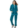 thumbnail image 1 of Woman Within Plus Size 2-Piece Velour Hoodie Set, 1 of 4