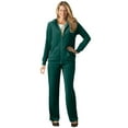 thumbnail image 1 of Woman Within Plus Size 2-Piece Velour Hoodie Set, 1 of 4