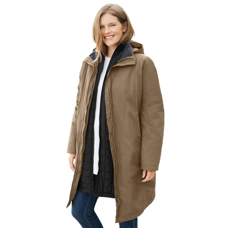 Women's plus size 3 in 1 coats deals