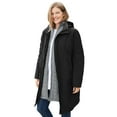 thumbnail image 1 of Woman Within Plus Size 3-In-1 Hooded Taslon Jacket, 1 of 6