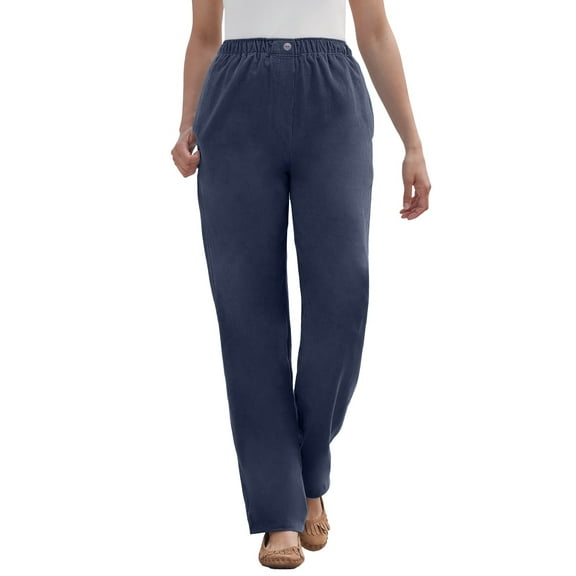 Woman Within Plus Size 7-Day Corduroy Straight-Leg Pant