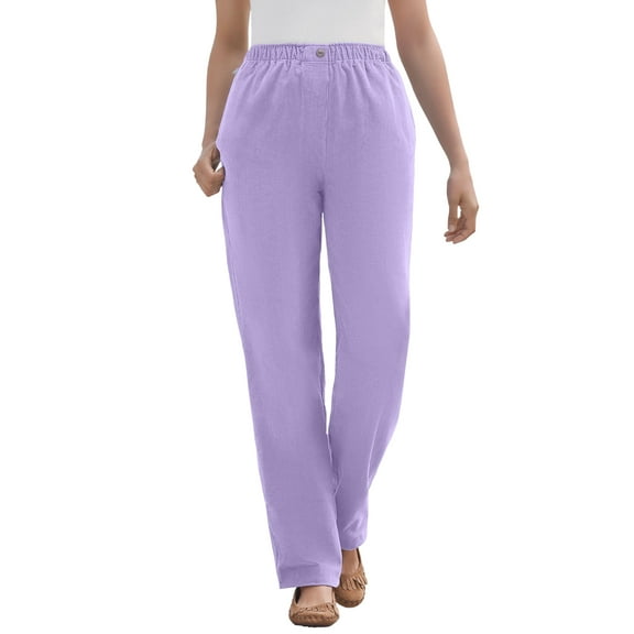 Woman Within Plus Size Tall 7-Day Corduroy Straight-Leg Pant