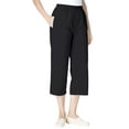 thumbnail image 1 of Woman Within Plus Size 7-Day Elastic-Waist Pull-On Cotton Denim Capri Jeans, 1 of 6