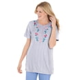 thumbnail image 1 of Woman Within Women's Plus Size 7-Day Embroidered Pointelle Tunic, 1 of 6