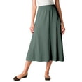 thumbnail image 1 of Woman Within Plus Size Petite 7-Day Knit A-Line Skirt, 1 of 5