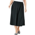 thumbnail image 1 of Woman Within Plus Size 7-Day Knit A-Line Skirt, 1 of 3