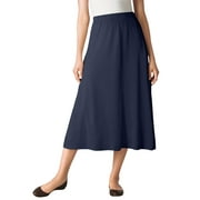 WOMAN WITHIN Plus Size 7-Day Knit A-Line Skirt