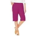 thumbnail image 1 of Woman Within Plus Size 7-Day Knit Bermuda Shorts, 1 of 3