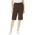 thumbnail image 1 of Woman Within Plus Size 7-Day Knit Bermuda Shorts, 1 of 3