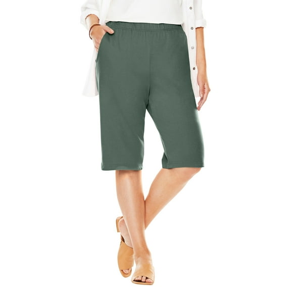 Woman Within Plus Size 7-Day Knit Bermuda Shorts