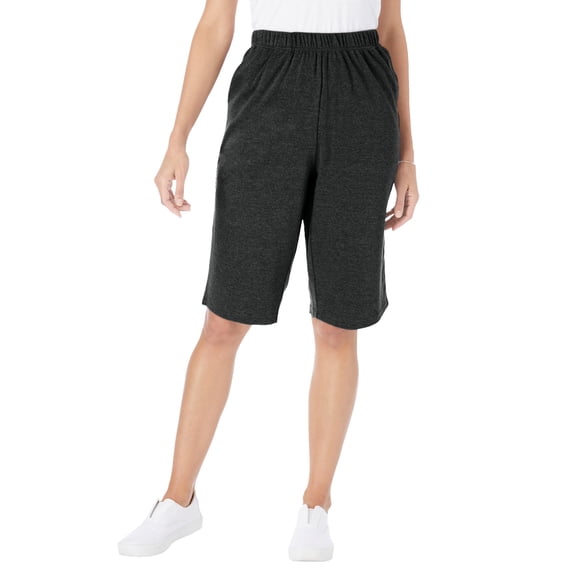 Woman Within Plus Size 7-Day Knit Bermuda Shorts