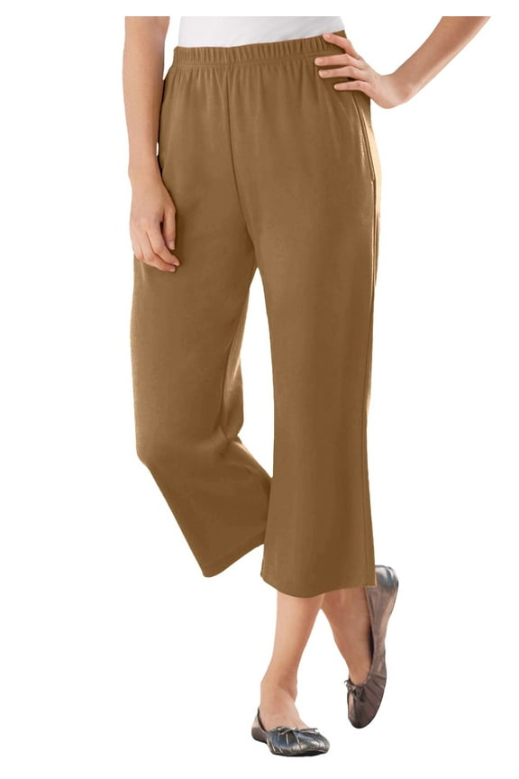 Plus Size 7-Day Knit Capri