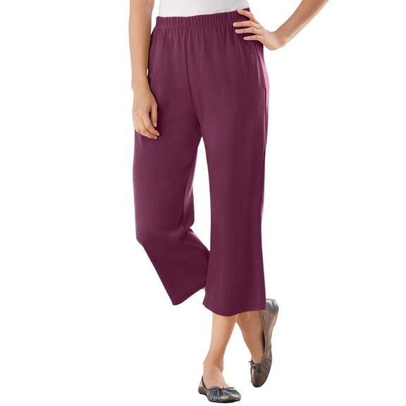 Woman Within Plus Size Petite 7-Day Knit Capri