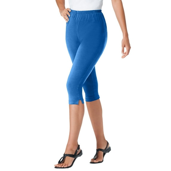 Woman Within Plus Size Petite 7-Day Knit Capri