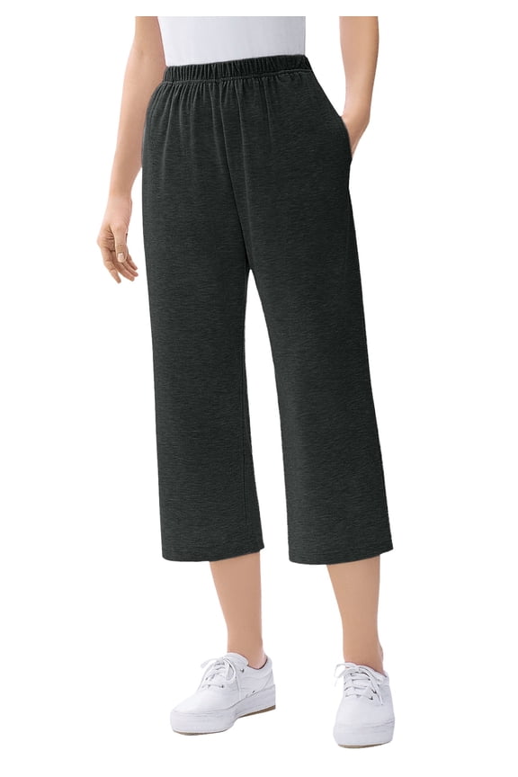 Plus Size 7-Day Knit Capri