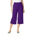 thumbnail image 1 of Woman Within Plus Size 7-Day Knit Culotte, 1 of 3