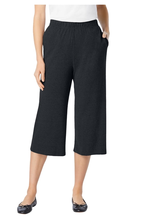 Plus Size 7-Day Knit Culotte