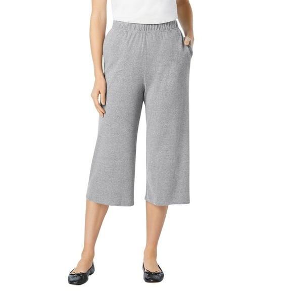 Woman Within Plus Size 7-Day Knit Culotte