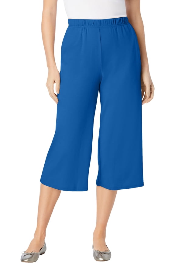 Plus Size 7-Day Knit Culotte