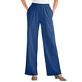 thumbnail image 1 of Woman Within Plus Size Petite 7-Day Wide-Leg Elastic-Waist Stretchy Knit Pant, 1 of 6